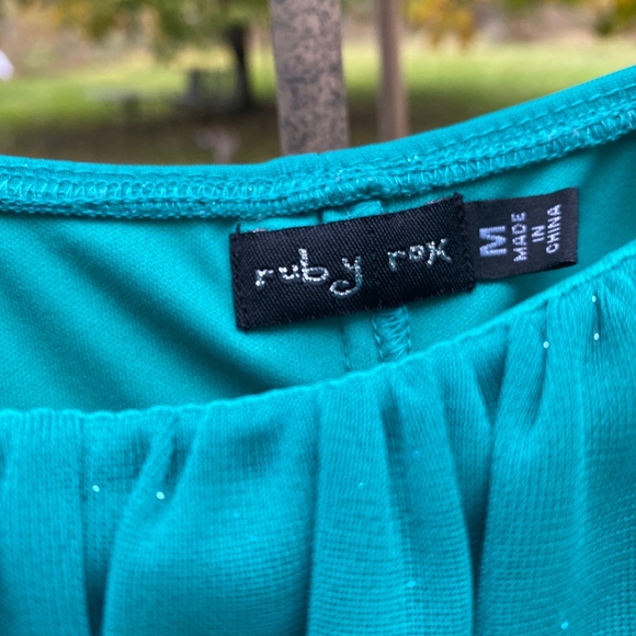 TURQUOISE PARTY DRESS - Picture 3 of 5